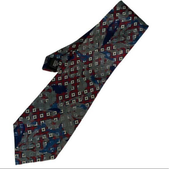 HARRY Rosen 100% Silk Printed Tie - Picture 1 of 5